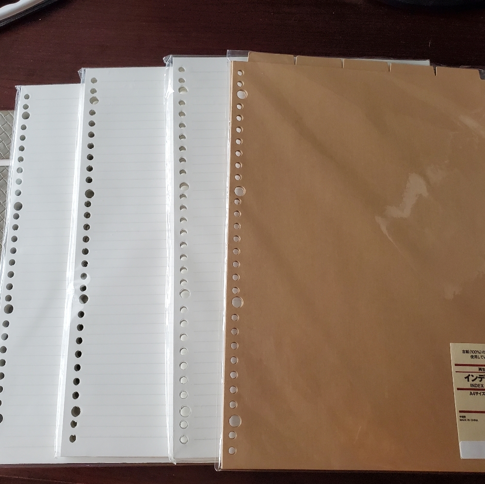 🔥MUJI 1 pack of index card & 3 packs of lo